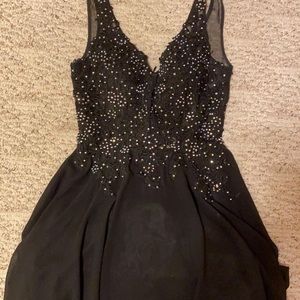Short, flattering, semi formal dress!
